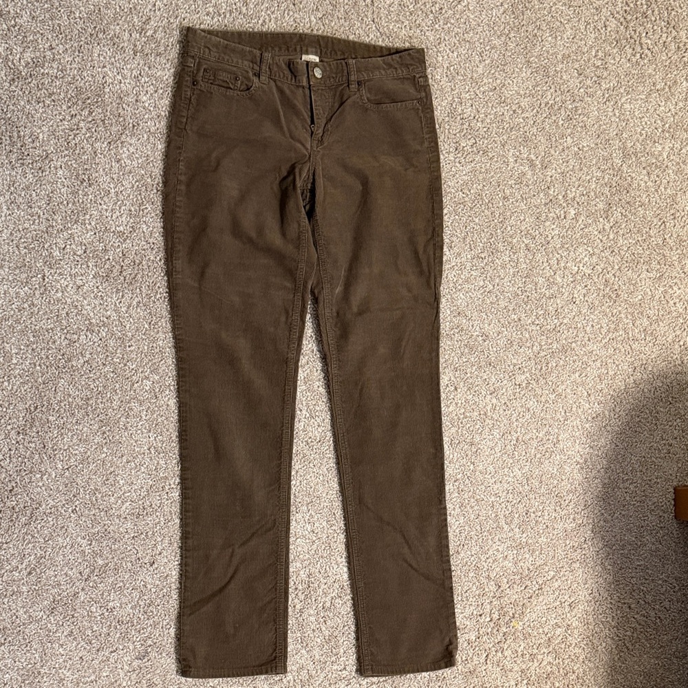 J Crew Vintage Matchstick Skinny Leg Corduroy 28Tall